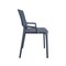 Cosco Outdoor/Indoor Stacking Resin Chair with Square Back and Arms, Navy, 2PK 87532DBL2E - alternate 7